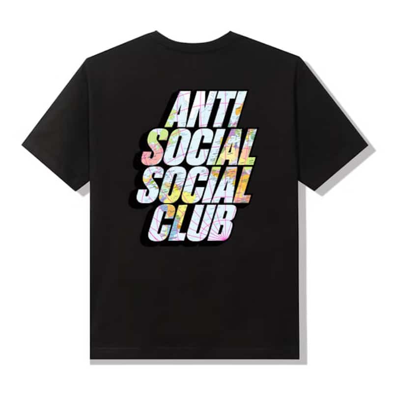 Anti Social Social Club Drop A Pin Tee Black Back