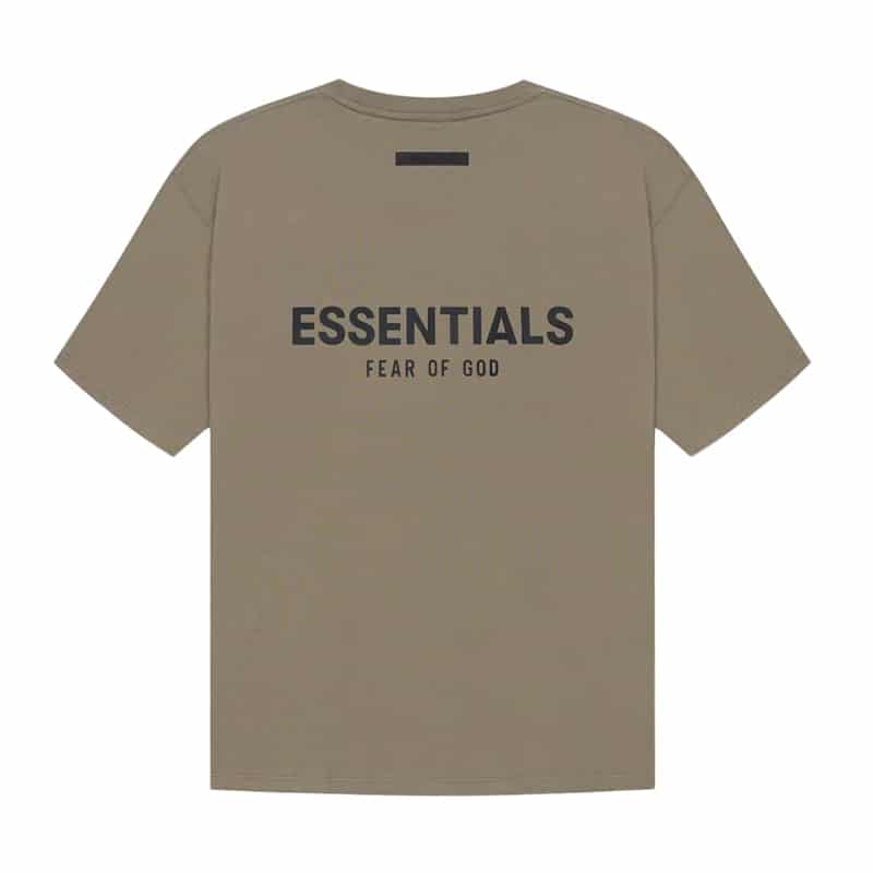 Essentials Tee SS21 Taupe Back