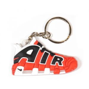 nike air more tempo red black keychain