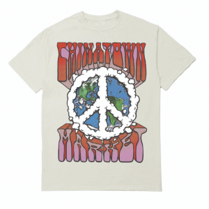 Chinatown Market Peace On Earth Clouds Tee
